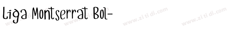 Liga Montserrat Bol字体转换